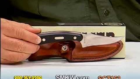 Schrade® Old Timer® Sharpfinger Skinner with Sawcut Delrin® Handle