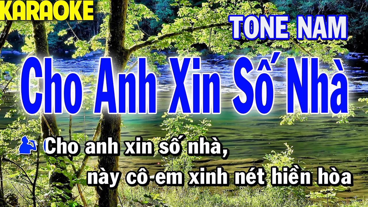 Cho Anh Xin Số Nhà Karaoke Tone Nam | Thái Tài