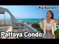 Pattaya condo special beachfacing 115 sqm unit with big balcony 200m from beach