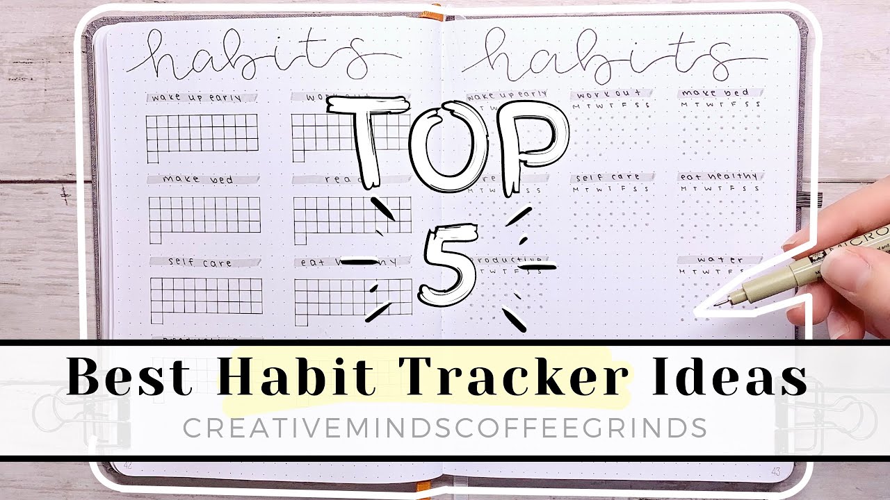 how to habit track in your bullet journal