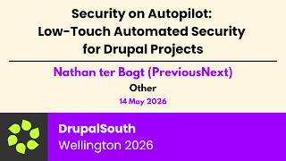 Celebrity Security on Autopilot: Low-Touch Automated Security for Drupal Projects / Other / Nathan ter Bogt Profile