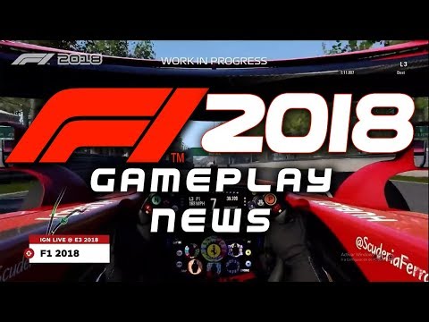 F1 2018 News - E3 Gameplay! Halo Removal , ERS Management! Suspension, Graphics