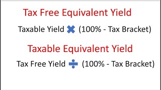 SIE Exam Tax Free & Taxable Equivalent Yields.  Series 7 Exam, Series 65 Exam, Series 66 Exam too!