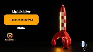 Touch Light Kit For LEGO® Tintin Moon Rocket 21367