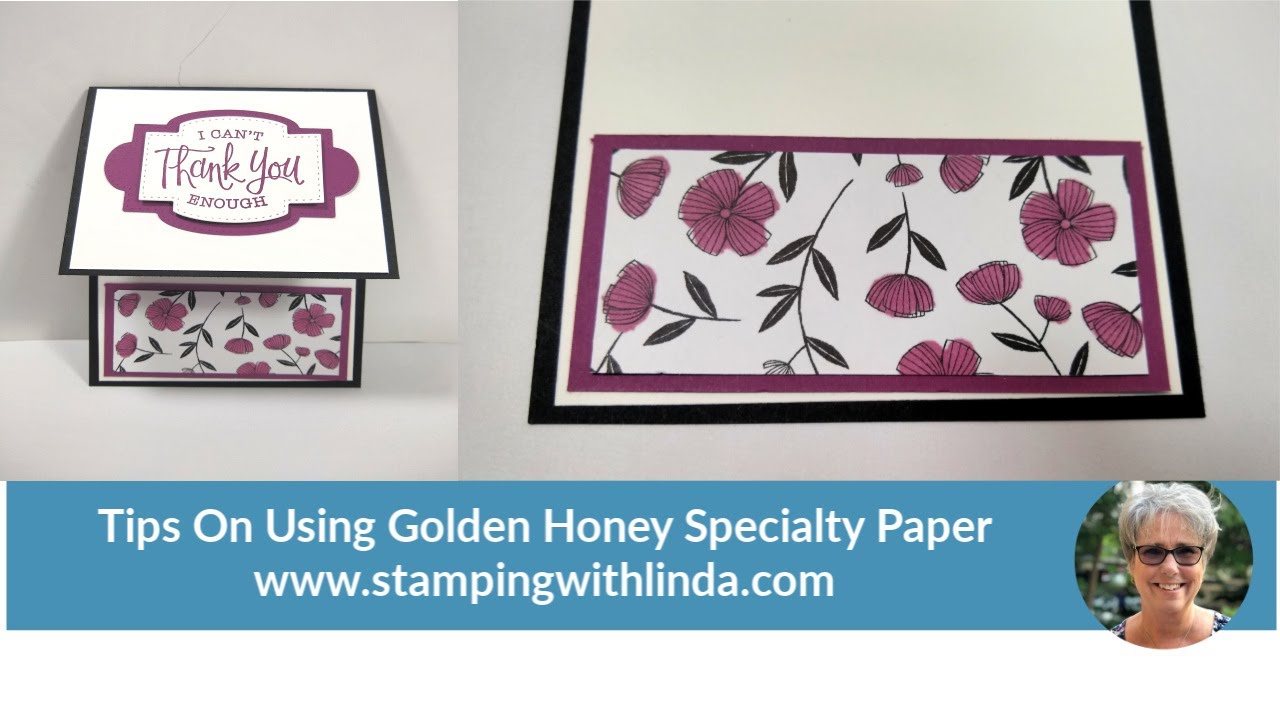 Golden Honey Specialty Designer Series Paper - YouTube