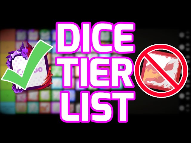 NEW CO-OP DICE TIER LIST!  Tier List Version 6.2.3 (Random Dice)  [LuNEJuNE] 