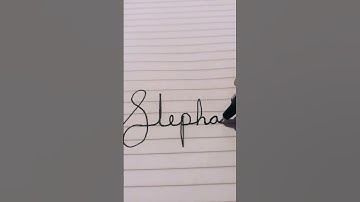 Beautiful Name Stephanie in cursive #cursivenames #cursiveletters #cursivealphabet #cursive