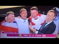 England fan at world cup says free palestine on israeli tv