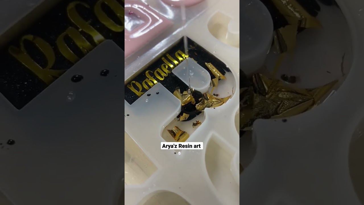 Arya'z Resin art 🌌🅰️⚕️〽️💲 keychain making tutorial 😇 