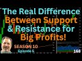 Episode 168 professor makes 5k with new open strategy techniques includes support and resistance