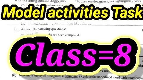 Class-8 English Model Activity Task part 7//Model Activity Task class 8#wbbse/October Activity Task