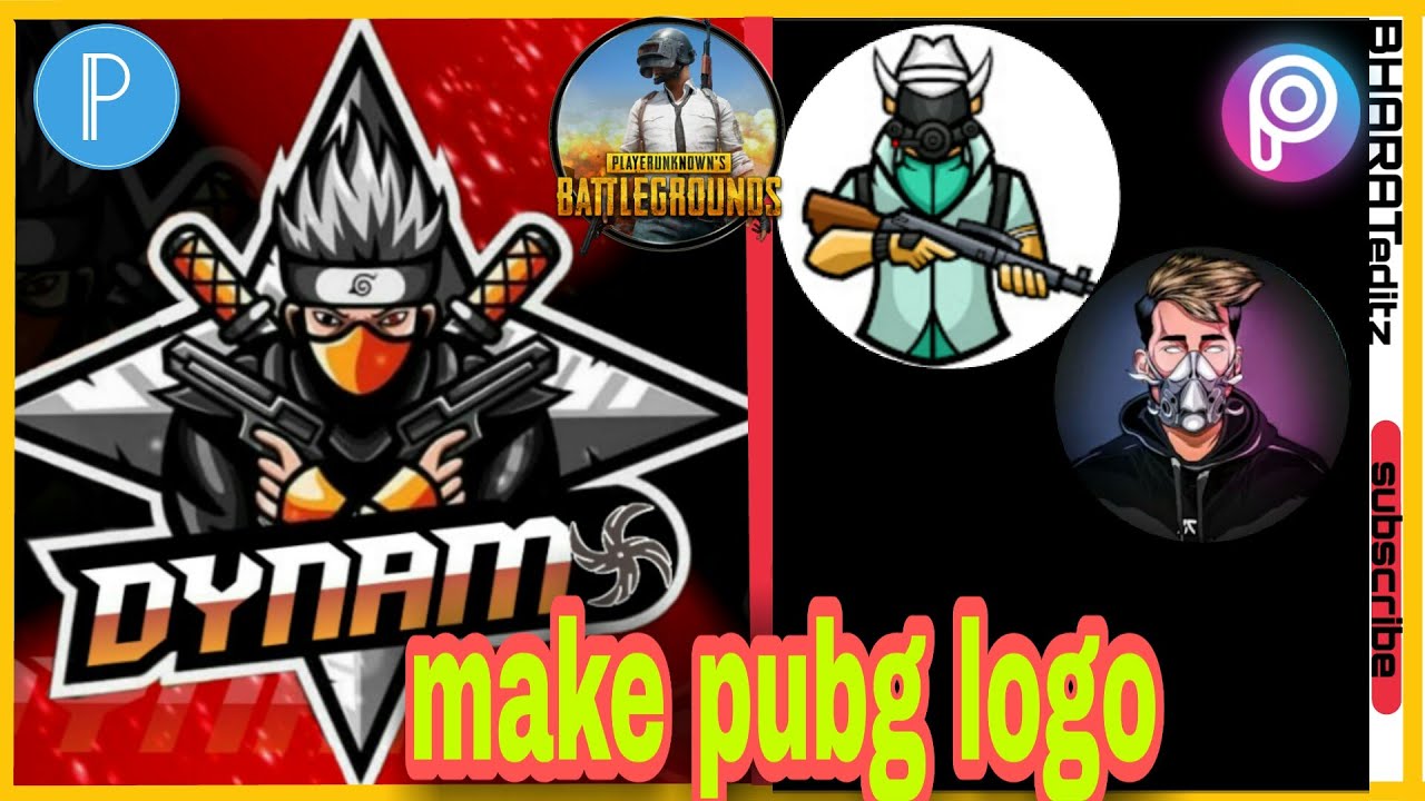 How to Make your own Gaming Logo like Dynamo, Sc0ut & Mortal|Mascot Logo tutorial|gaming logo|PUBG|