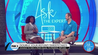 Jackson Hewitt offering Double Your Refund Sweepstakes and a free coffee