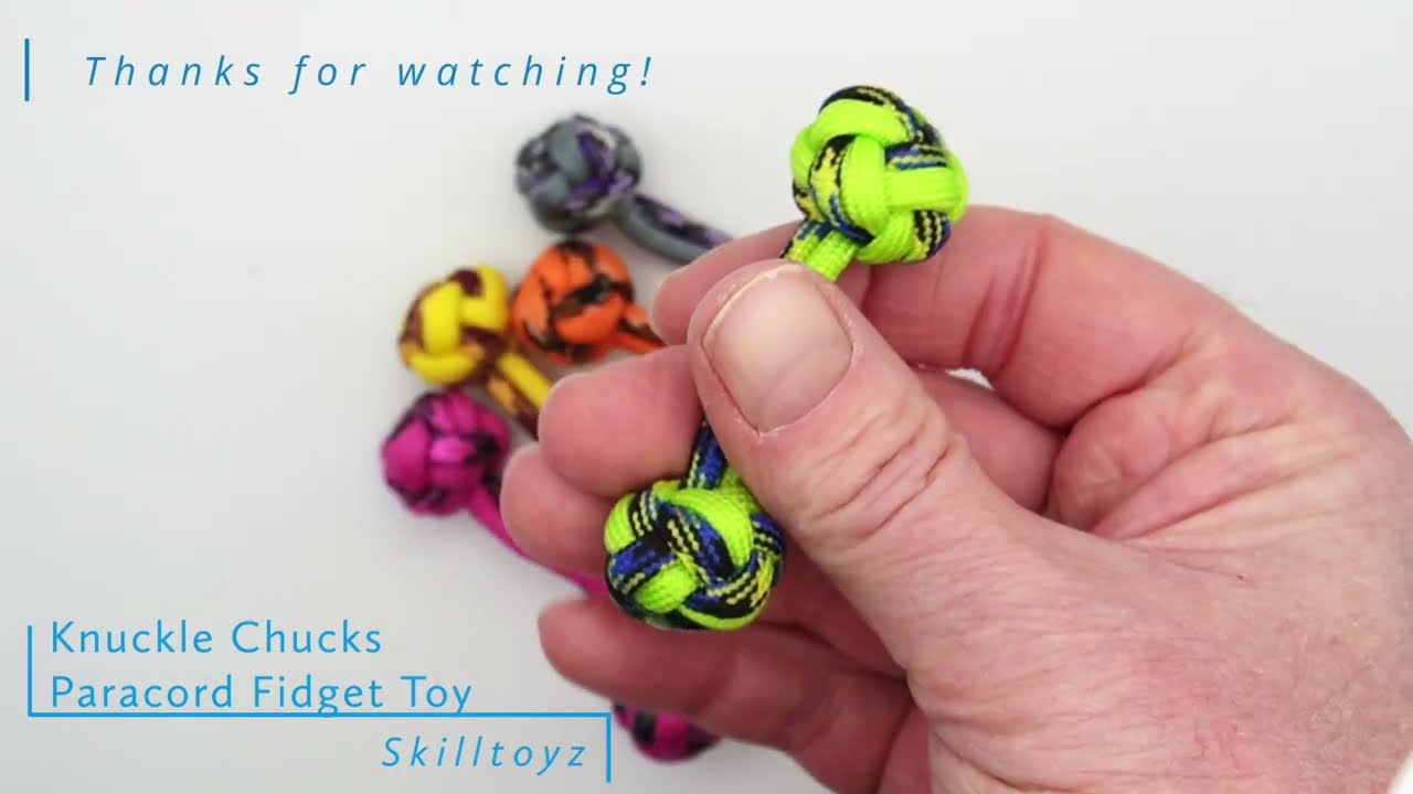 Knuckle Chucks Paracord Finger Fidget Toy 