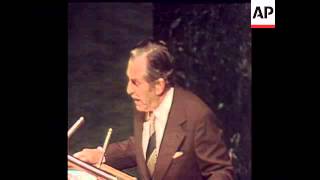 SYND 9 9 75 SPEECH BY ISRAELI REPRESENTATIVE OFFERS HELP TO ARABS Net Worth