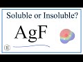 Solubility of Silver Compounds