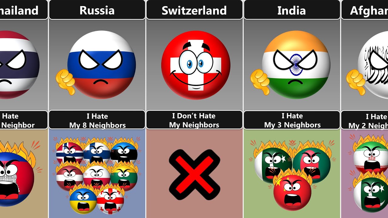 Все ненавидят своих соседей [Countryballs]