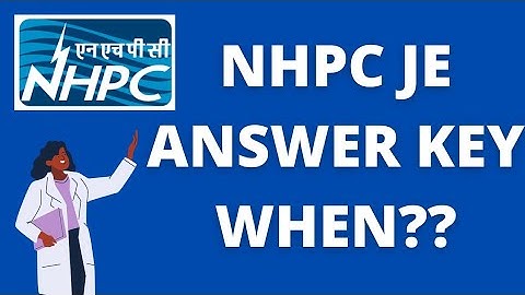 NHPC JE ANSWER KEY UPDATE WHEN IT WILL BE PUBLISHED ON OFFICIAL SITE ? DETAILED VIDEO JOIN TELEGRAM👇