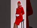 ♥️✈️ Why We Love Iconic Red Flight Attendant Fashion #shorts #fashion #style