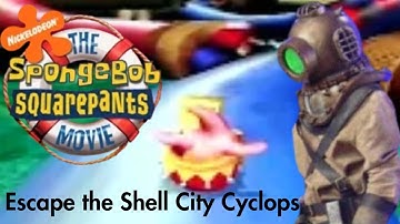 The SpongeBob Movie Game: Gameplay Walkthrough Part 22 - Escape the Shell City Cyclops