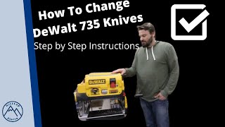 DeWalt 735 & 735X Blade Change/Rotation | Changing the Planer Knives | Tool Maintenance | How To