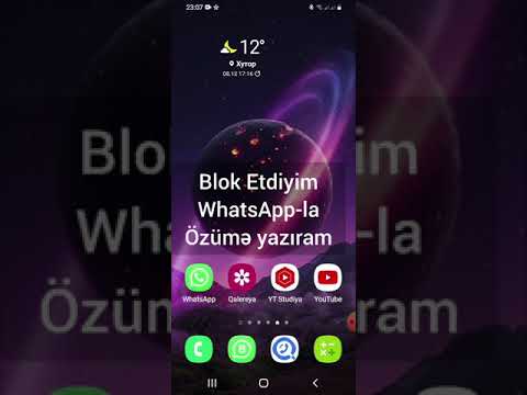 WhatsApp da gizli blok etmək. (Qara siyahıya atmaq)