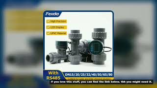 RS485 Digital Display Flow Meter High Precision Smart Electronic Flowmeter UPVC Water Flow Sensor fo