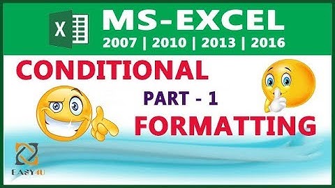 Conditional Formatting in Excel in HINDI ( Part 1 ) - Lesson 22