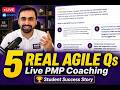 5 Agile PMP Exam Questions + Live Student Journey (Real Coaching Session)