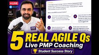 5 Agile PMP Exam Questions + Live Student Journey (Real Coaching Session)