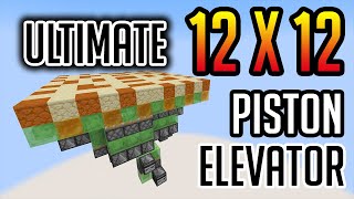 Minecraft 12x12 Elevator Made EASY