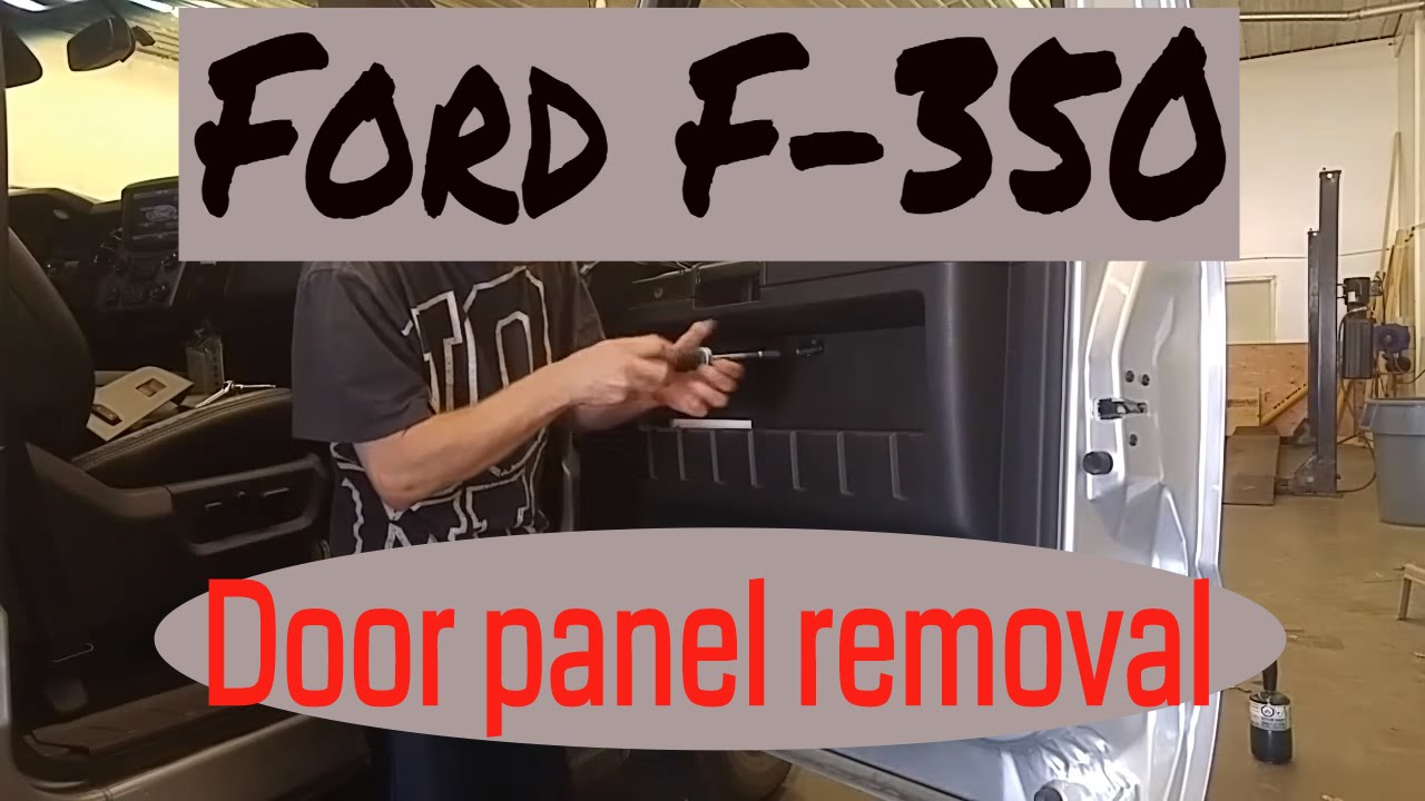 Ford F350 door panel removal | How to remove door panel and glass - YouTube