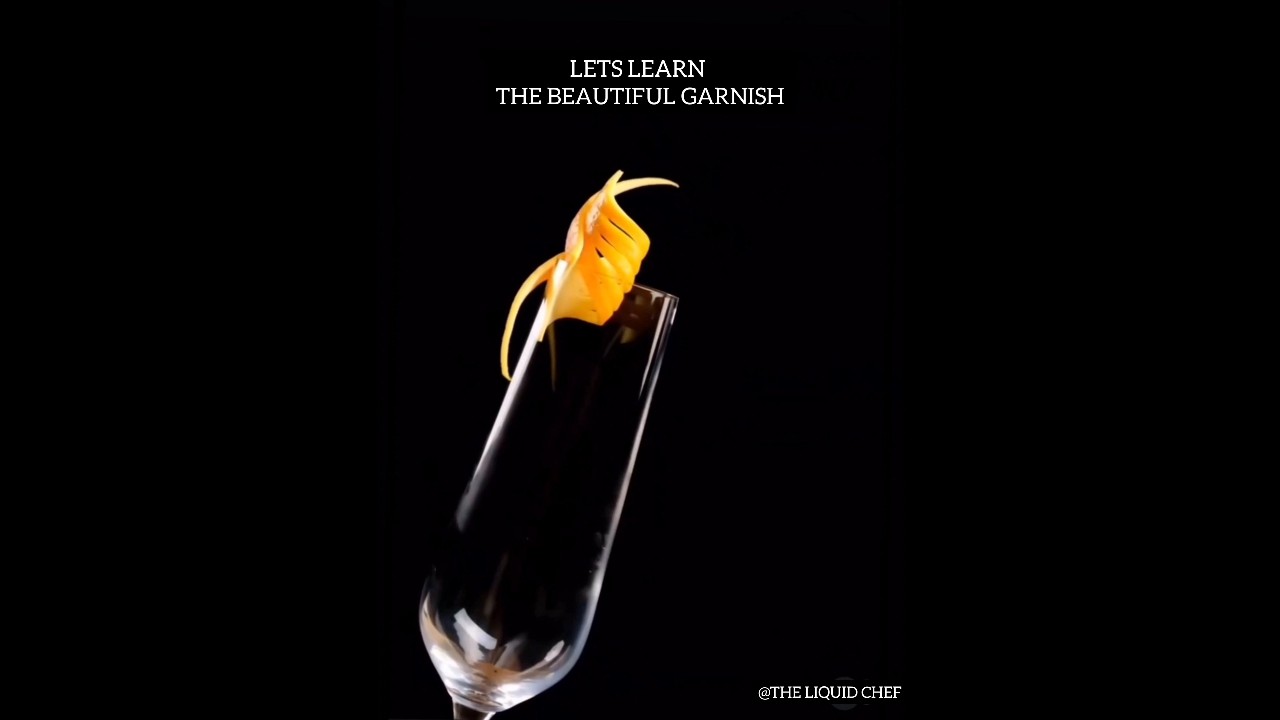 BEAUTIFUL ORANGE PEEL GARNISH 