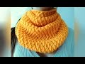 Шарф крючком, для начинающих. How to crochet a scarf