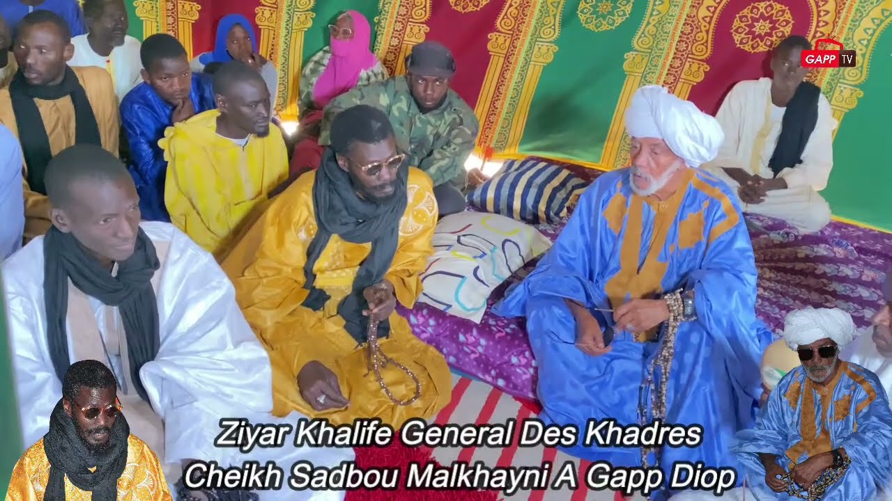 Ziyar khalife général Des Khadres Cheikh Sadbou Malkhayni à Gapp Diop