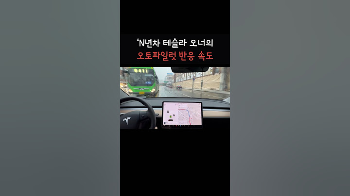 오토파일럿 반응속도