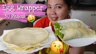 Fresh Lumpia WRAPPER Recipe pang Negosyo | Homemade Lumpiang Sariwa Egg Wrapper with Costing