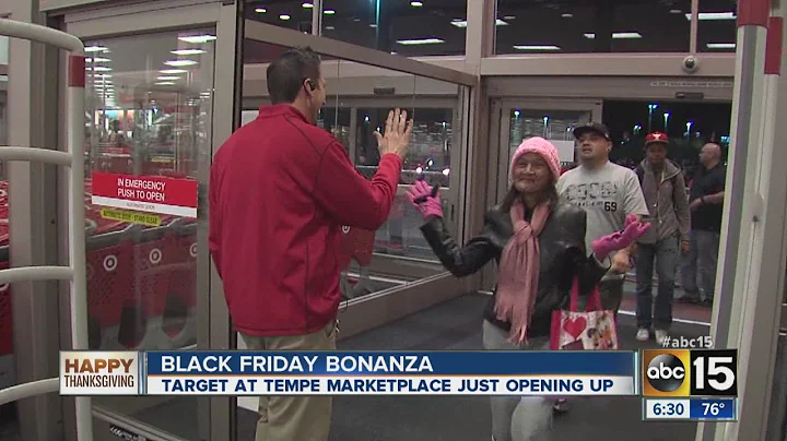 Black Friday starts early as shoppers hit the stores on Thanksgiving