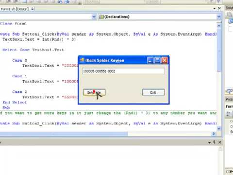 How To Make Keygen In Visual Basic 2008