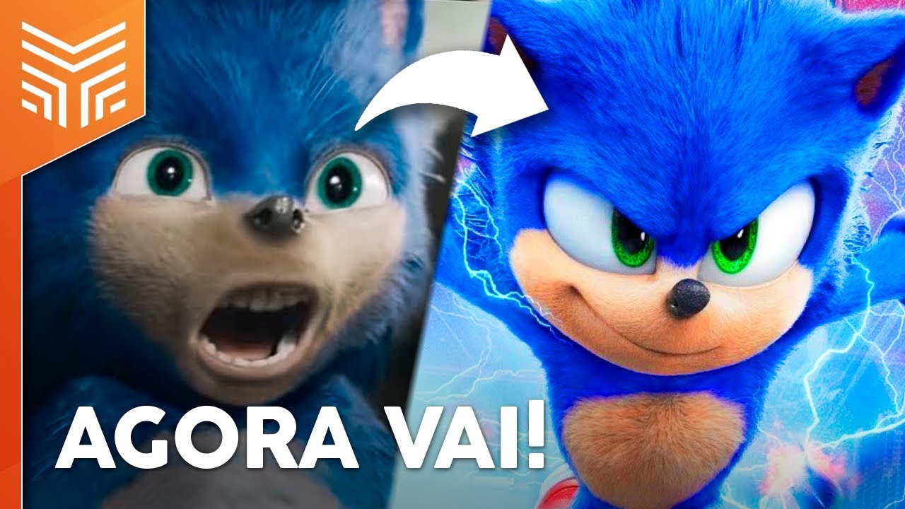 Novo design de Sonic no filme é uma diferença do dia para a noite