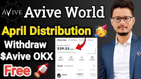 Avive Mining App April Distribution Start | Avive Withdraw To Okx | How To Claim Avive Tokens