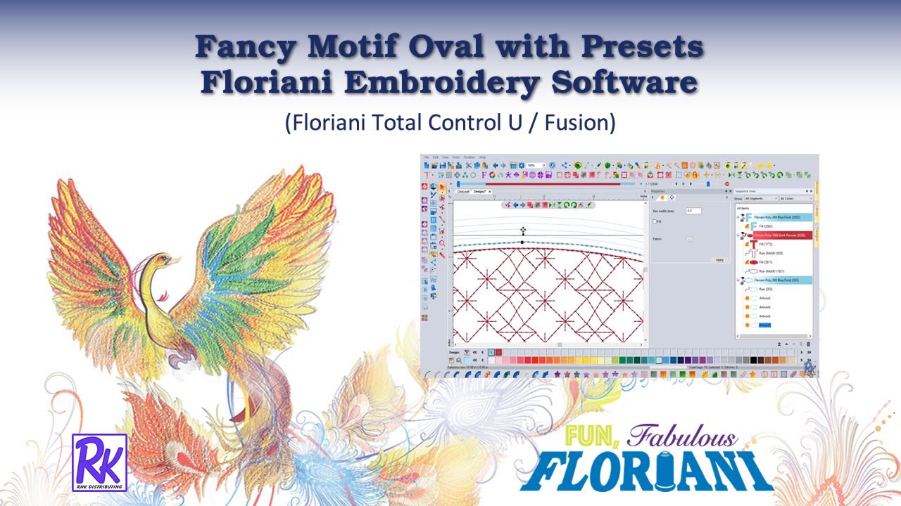 Fancy Motif Oval with Presets