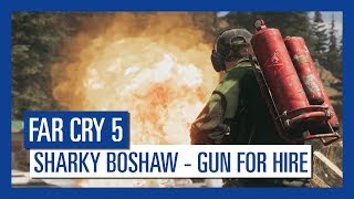Defend the land with Sharky Boshaw, the pyromaniac. He’s ready to follow in his older cousin Hurk’s shoes, and clear the Project at Eden’s Gate out of Hope County once and for all. Far Cry 5 will be r