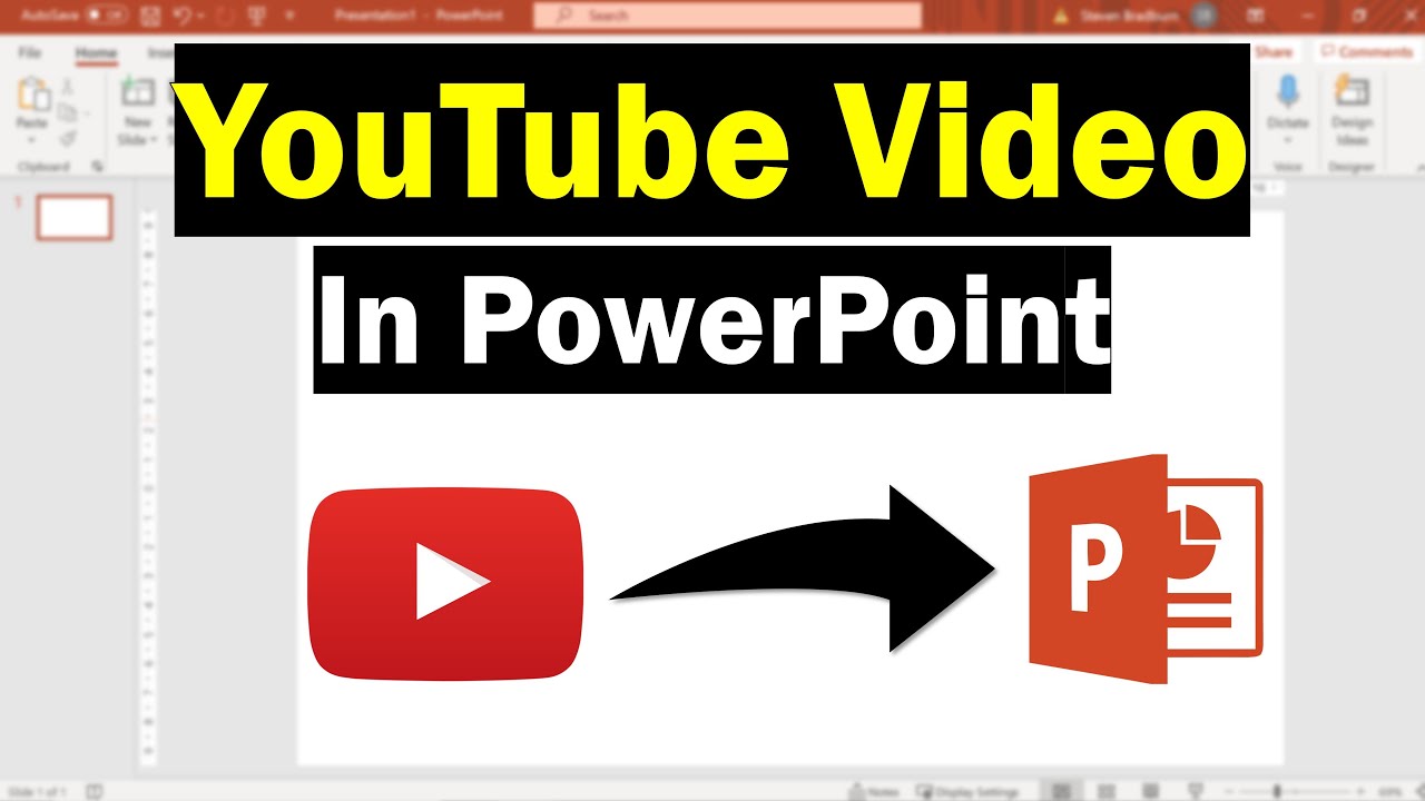 powerpoint embed video in presentation