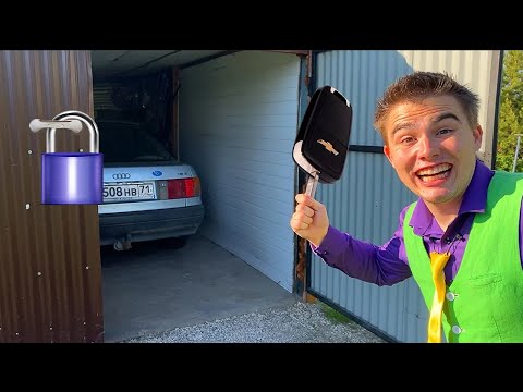 Red Man closed Garage with LOCK VS Mr. Joe on Audi 80 found Key of Lock