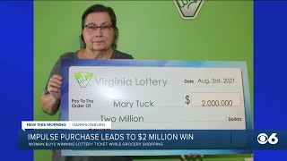Virginia woman's impulse buy wins her the lottery
