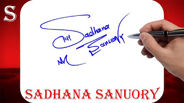Sadhana Sanuory Name Signature Style - S Signature Style -Signature Style of My Name Sadhana Sanuory