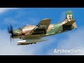 Douglas A-1 Skyraider Flybys - Northern Illinois Airshow 2017