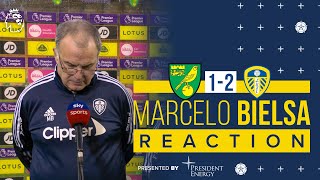 “It was a deserved win” | Marcelo Bielsa | Norwich City 1-2 Leeds United | Premier League