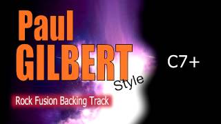 Rock Fusion Paul Gilbert Style Guitar Backing Track 130 Bpm Highest Quality chords